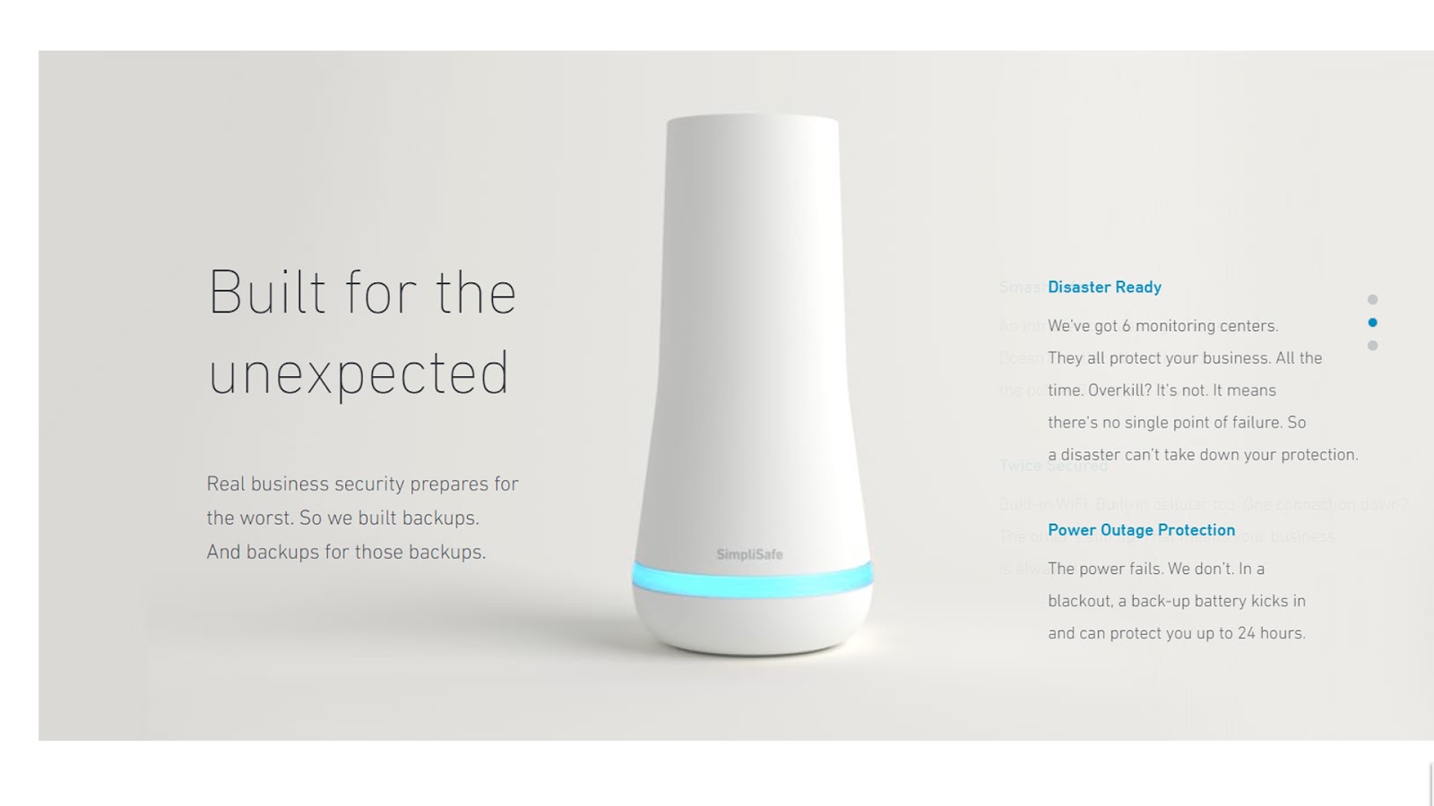SimpliSafe hardware screenshot