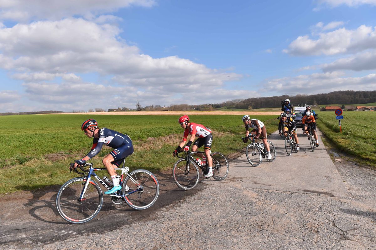 The breakaway in E3 Harelbeke