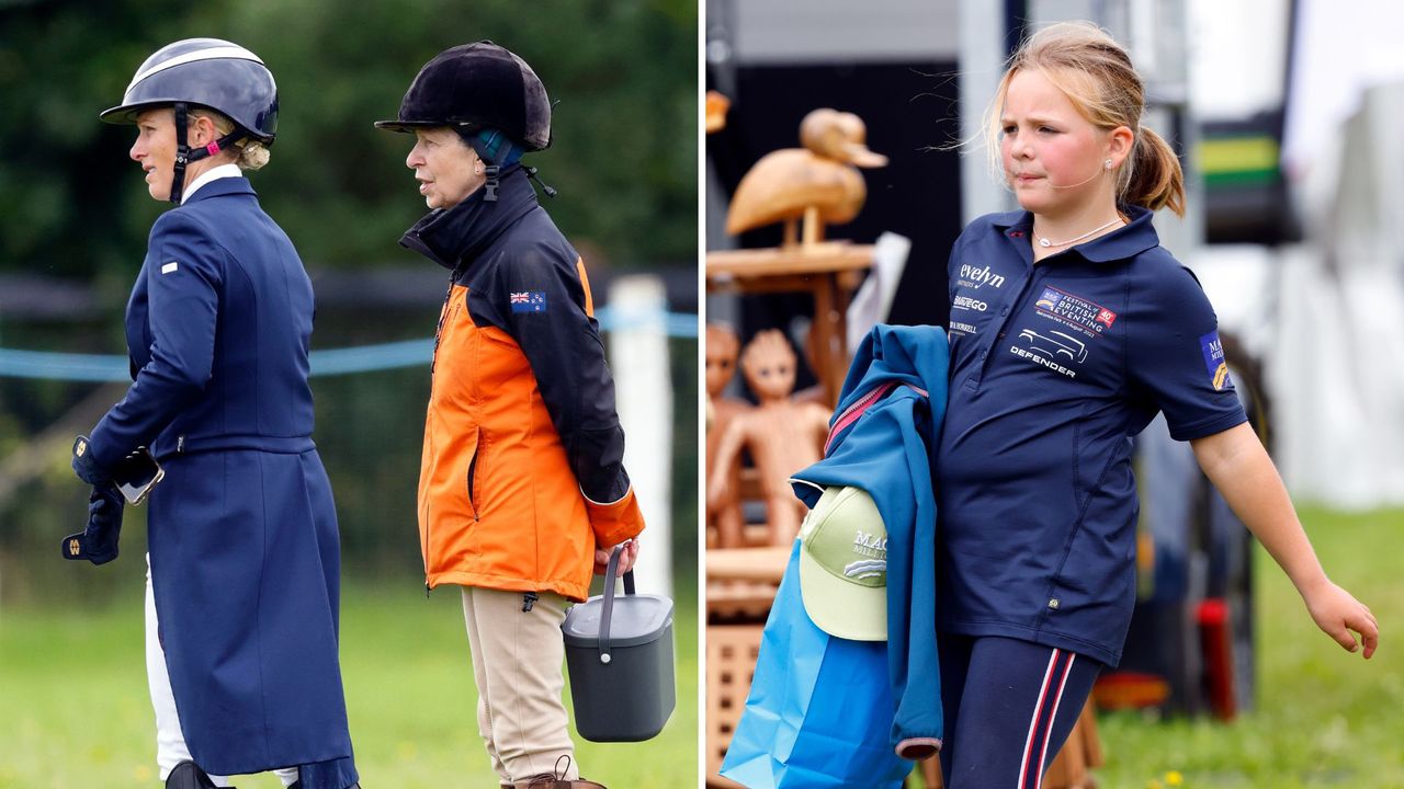 Princess Anne was joined by her grandchildren and daughter for a special family event 