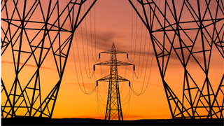 high voltage electricity transmission line towers