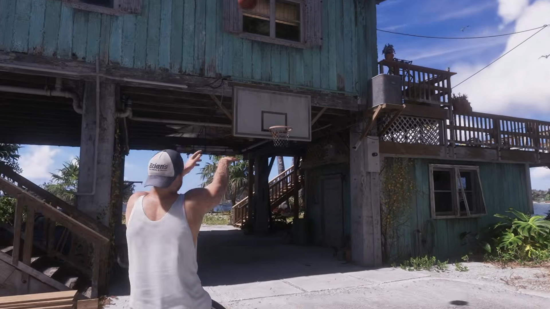 Jason playing basketball in GTA 6