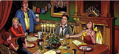 Rebus illustration Christmas 2017, by Fred van Deelen