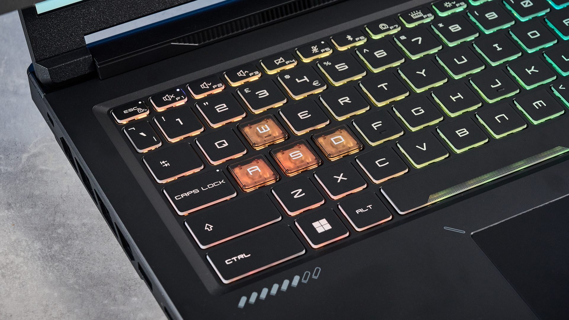 A black MSI Crosshair 16 HX E14W gaming laptop