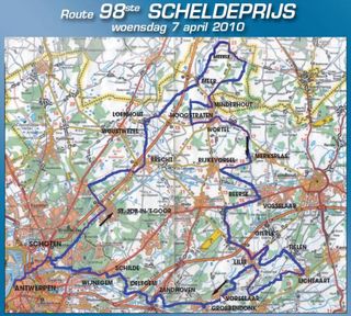Course for the 2010 Scheldeprijs