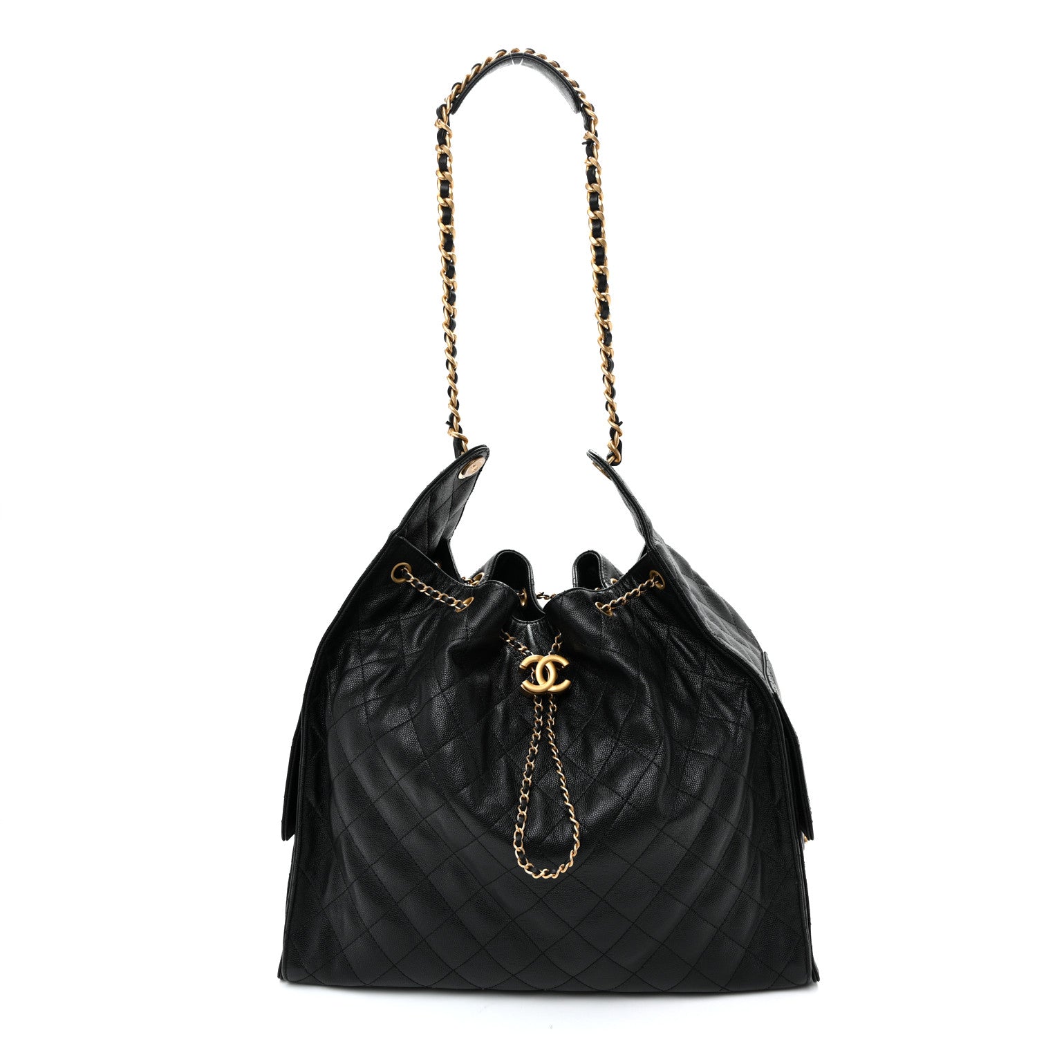 Chanel Caviar Quilted Large Chanel 25 Handbag Black