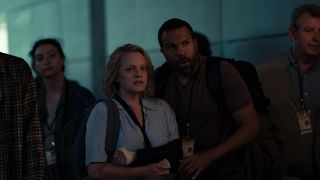Elisabeth Moss and OT Fagbenle in The Handmaid's Tale