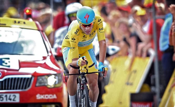 Astana's Vincenzo Nibali places fourth in the time trial