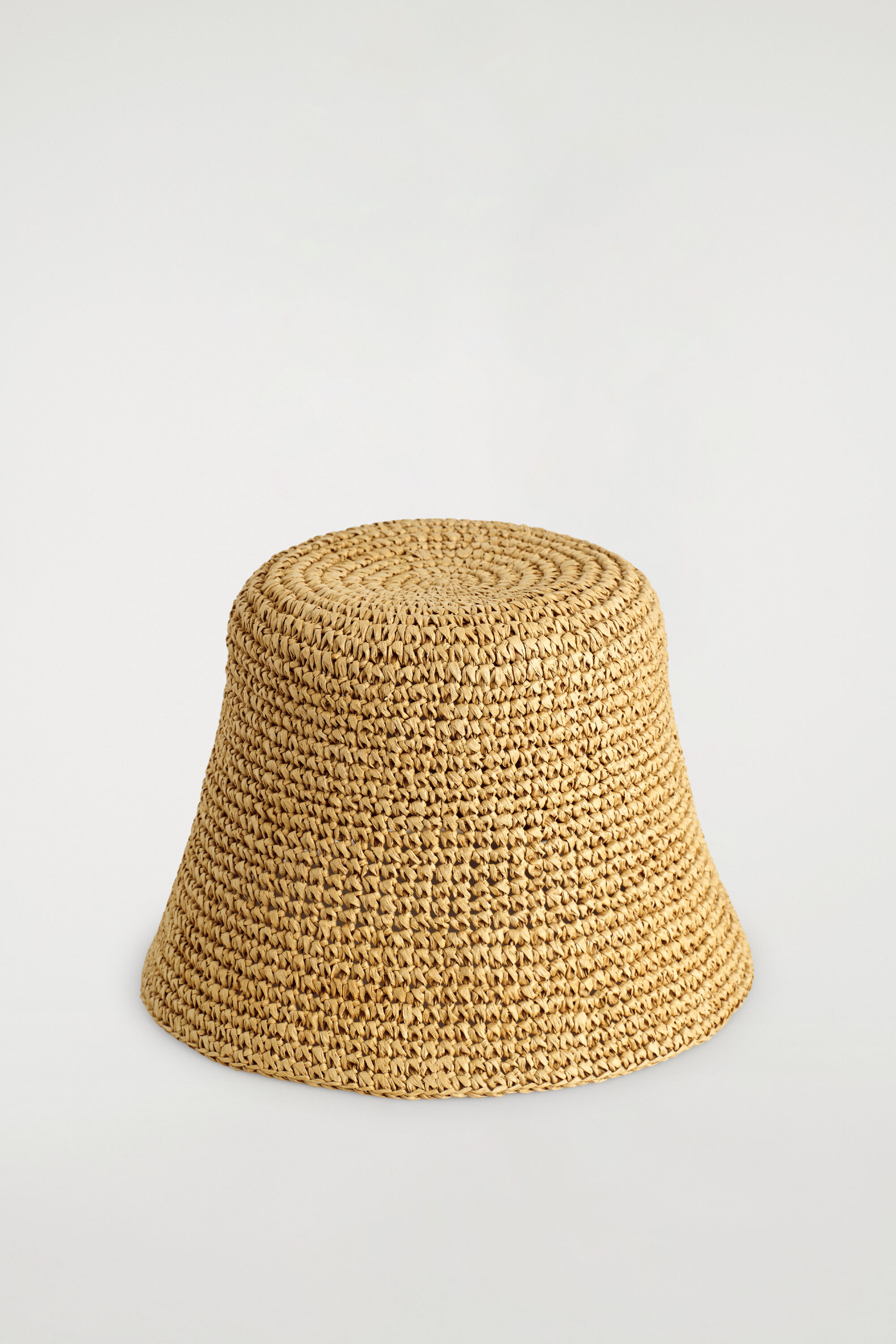 Sculpted Straw Bucket Hat