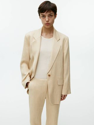 Oversized Single-Breasted Blazer