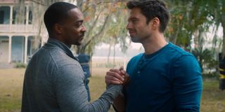 Anthony Mackie and Sebastian Stan in The Falcon and the Winter Soldier