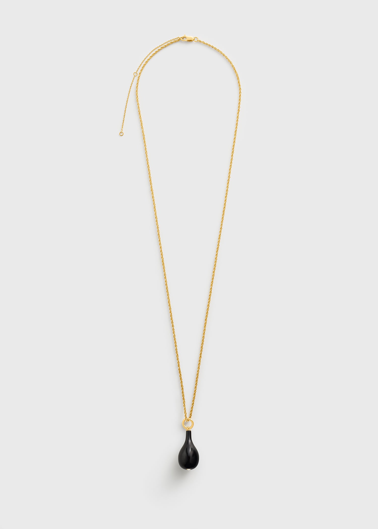 Medium Onyx Drop Necklace Black/gold - One Size