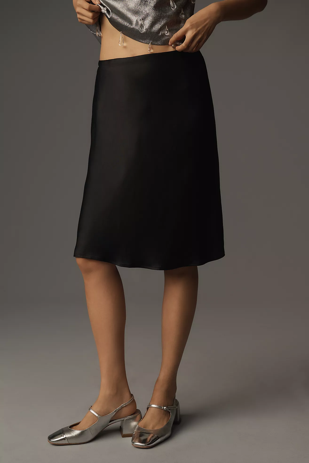 The Tilda Knee-Length Slip Skirt