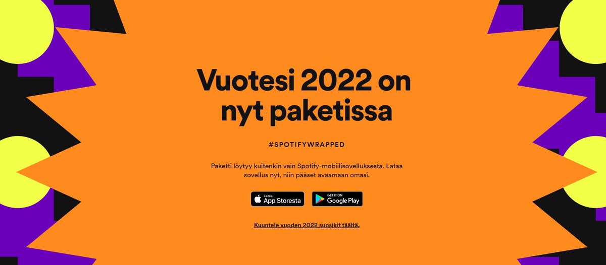 Spotify Wrapped 2022 On T ll Milt Sinun Musiikkivuotesi N ytt 