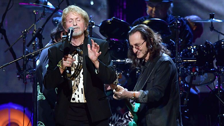 Geddy Lee (right) performs with Jon Anderson of Yes in 2017.