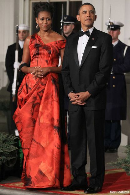 Michelle and Barack Obama - Alexander McQueen, Marie Claire