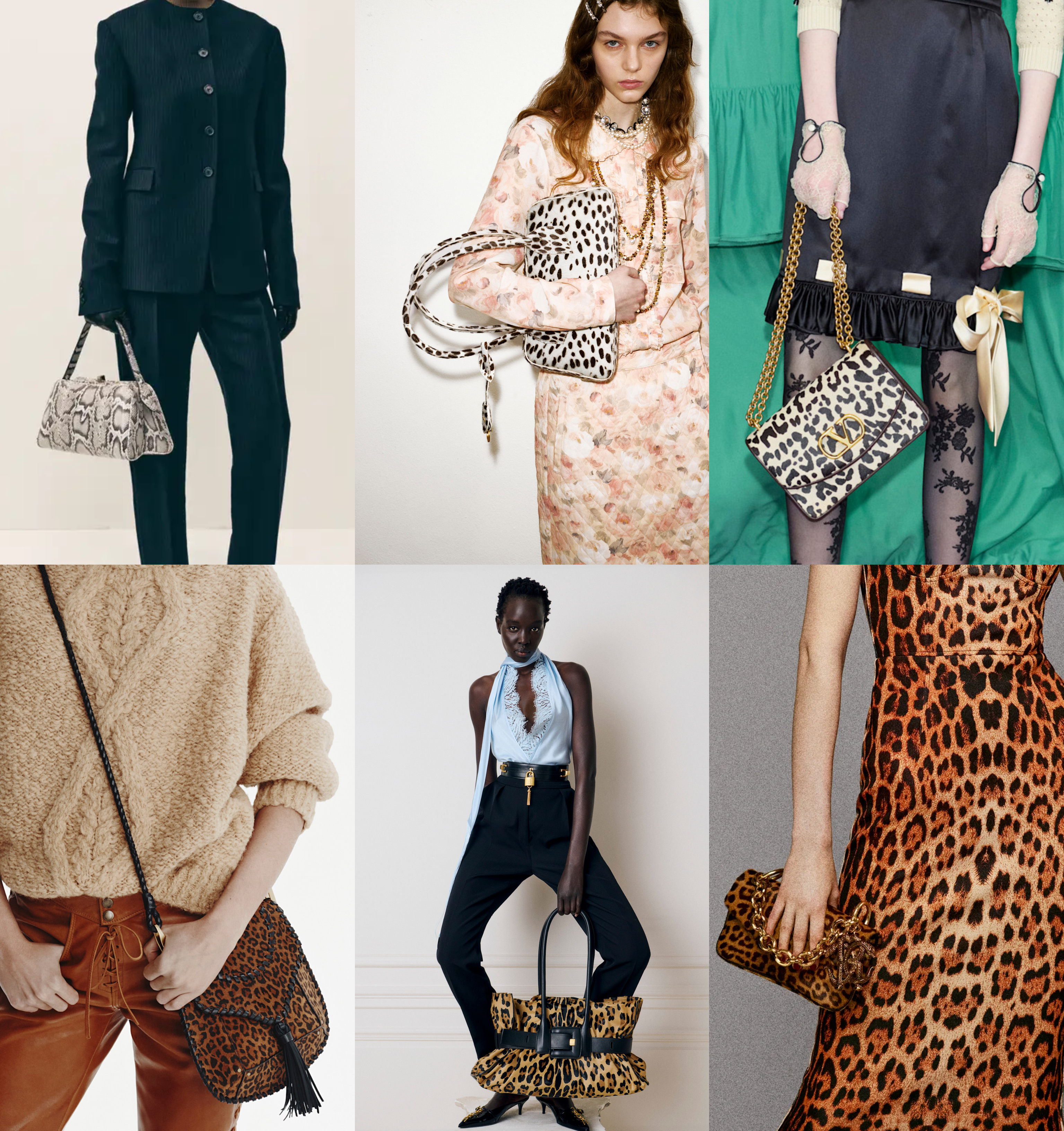 animal print summer 2025 bag trend at designer brands