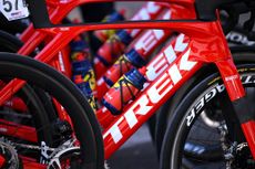 Lidl-Trek bikes in red