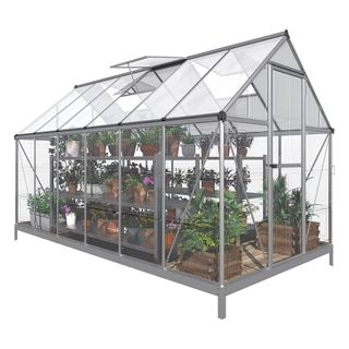 A Papajet 6x12 FT Hybrid Polycarbonate Greenhouse