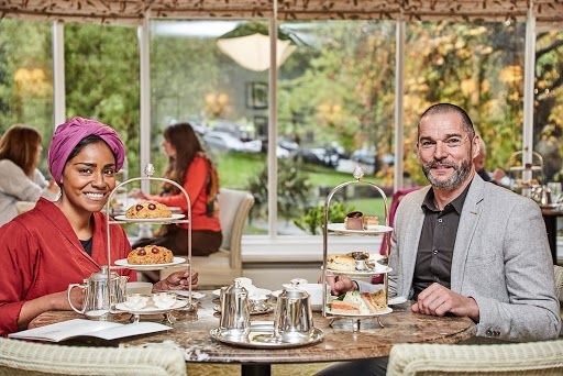 Remarkable Places to Eat Season 3 - Nadiya Hussain, Fred Sirieix at Betty’s Tea Room.