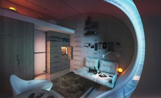 lunar habitat bedroom
