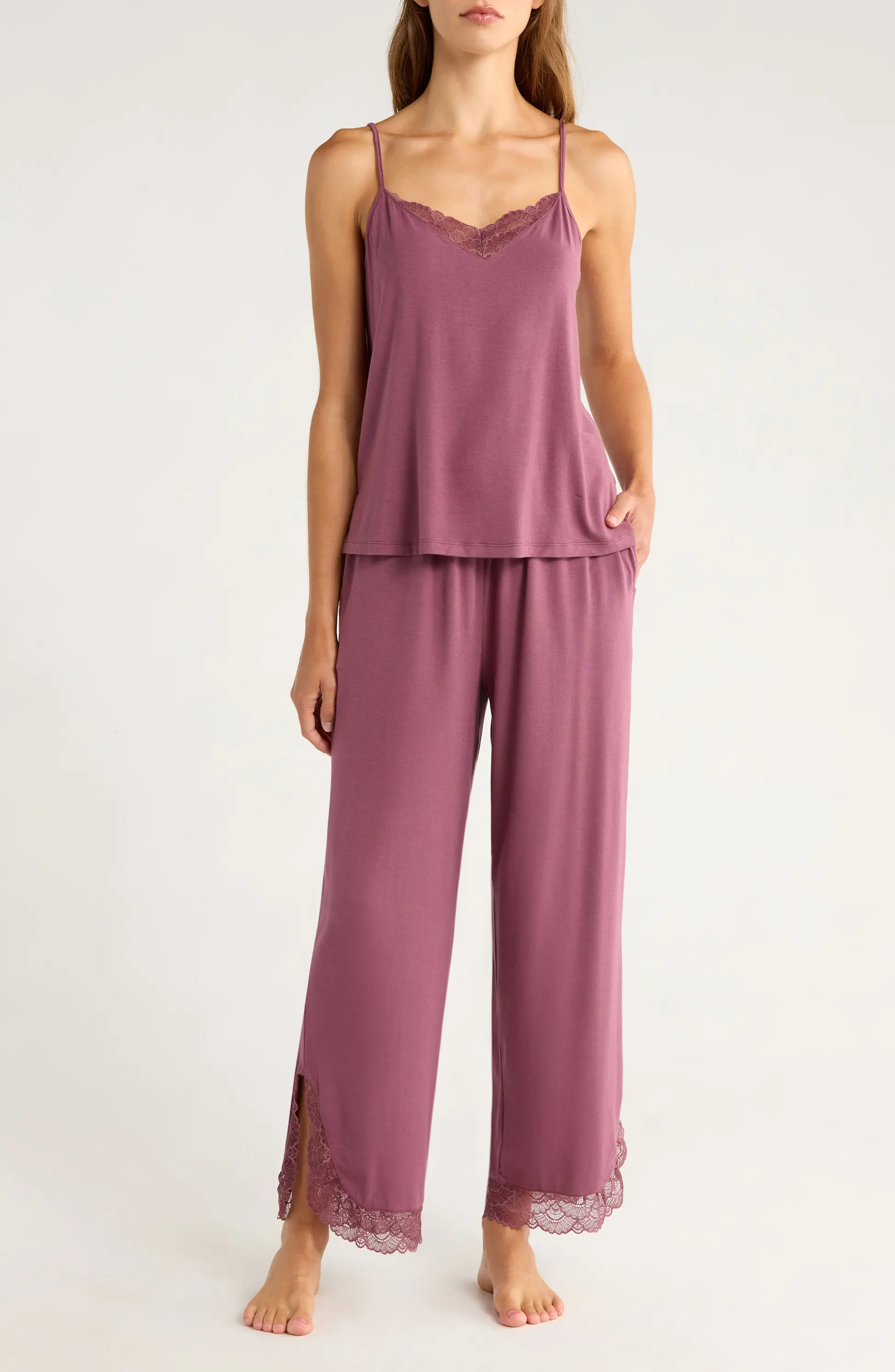 Nordstrom, Moonlight Eco Lace Trim Pajamas
