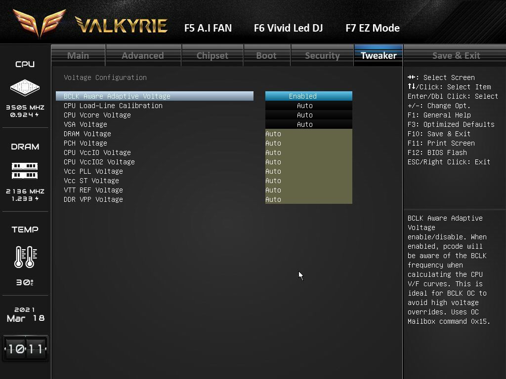 Biostar Z590 Valkyrie BIOS