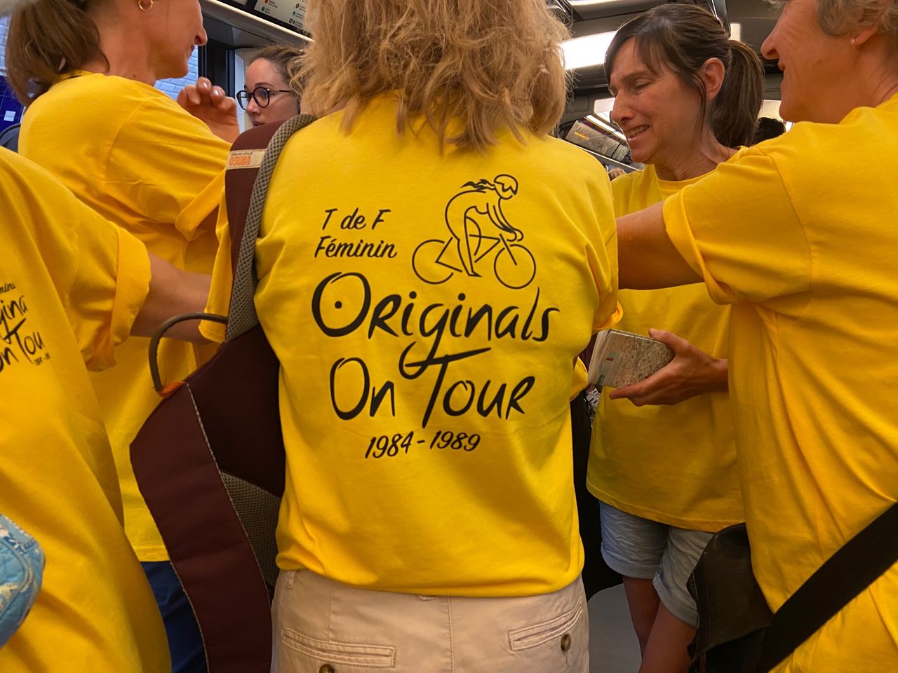 Pioneers of women's cycling wear special shirts - T de F Originals on Tour 1984-1989