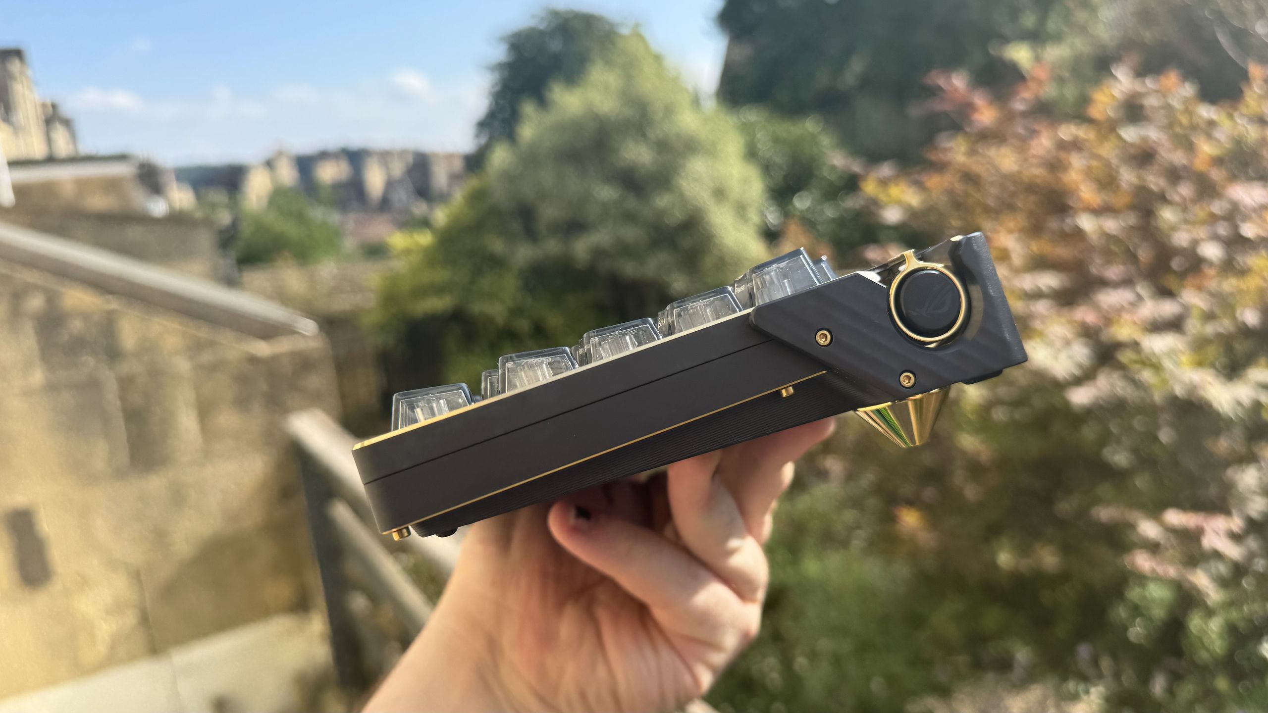 Asus ROG Azoth Extreme Edition 20 from the right hand side, outside