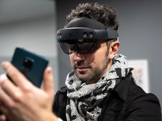 HoloLens 2 with phone