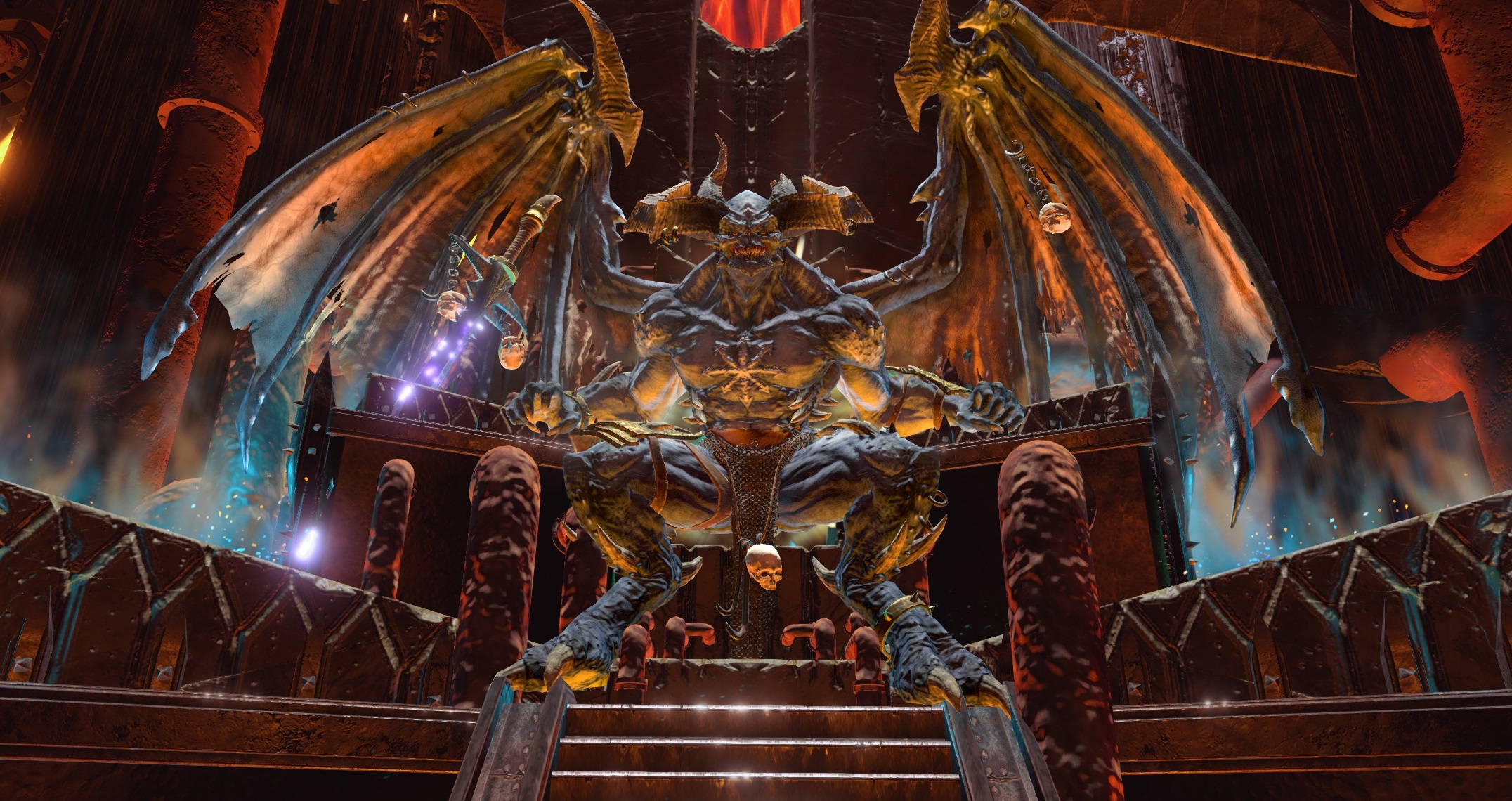 Be'lakor, sitting on this throne
