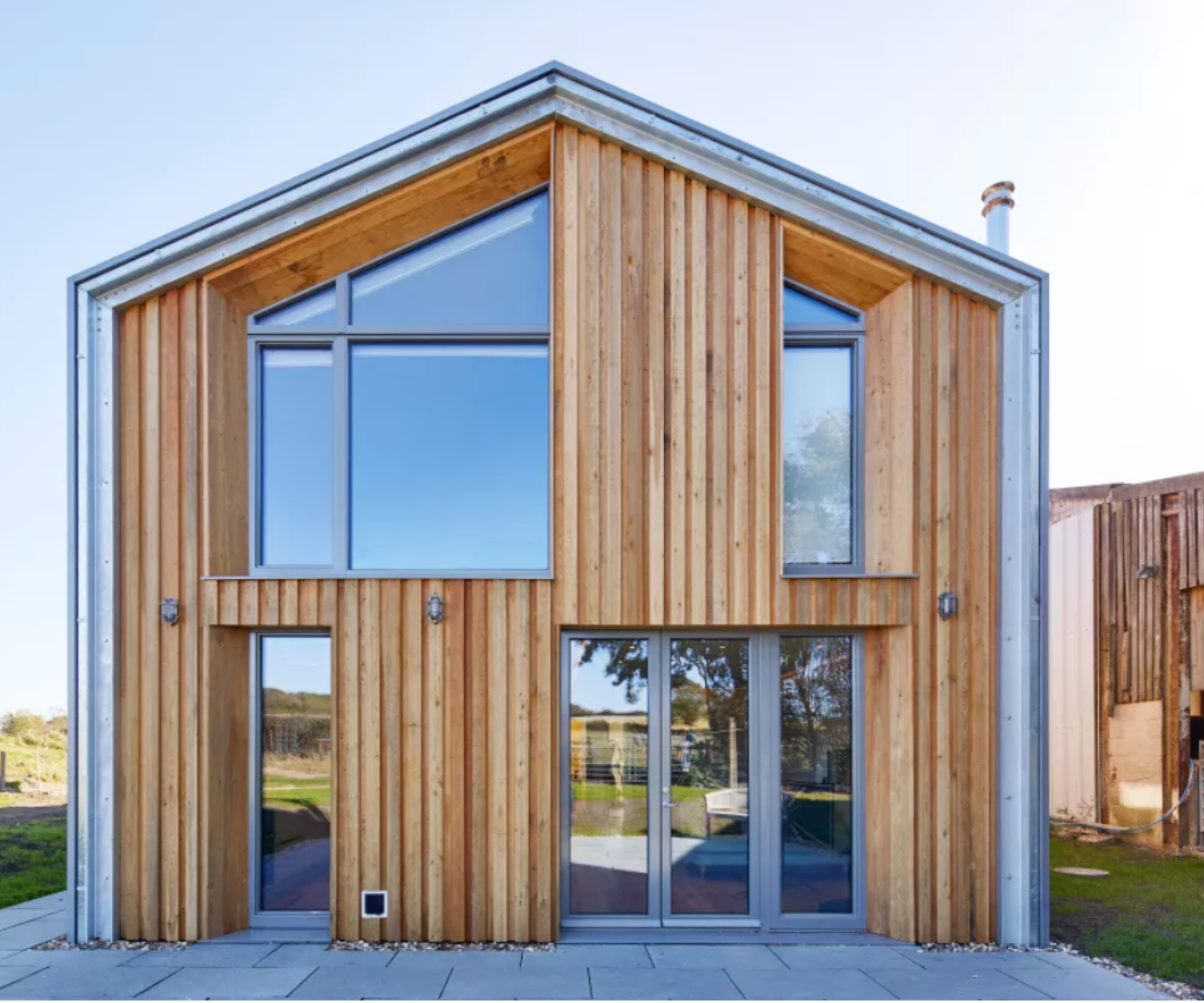 Exterior of Passivhaus building