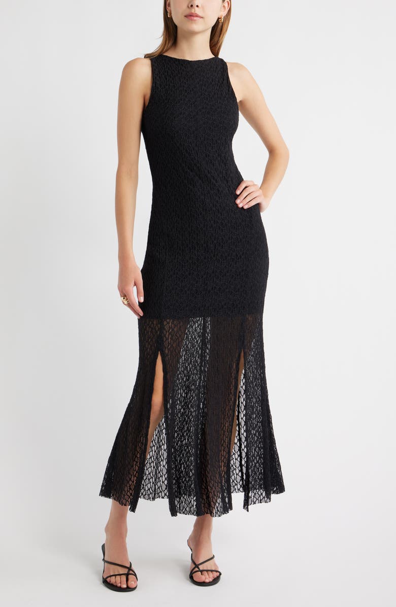 Sleeveless Lace Maxi Dress
