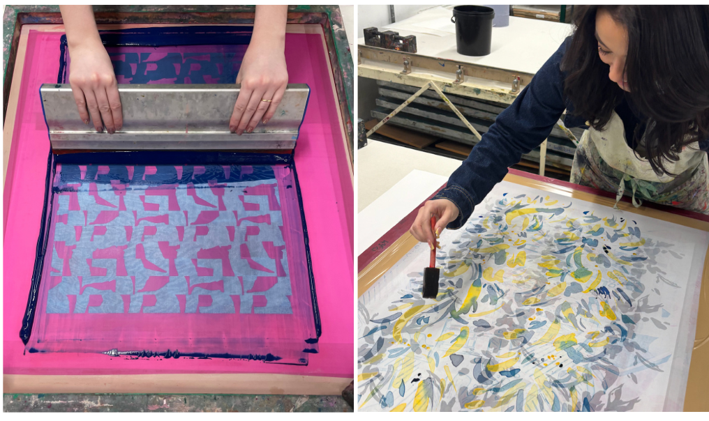 Work in progress by designers Sophie Amelia and Lucy Evans