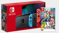 Nintendo Switch (Neon Blue/Red) + Super Smash Bros. Ultimate + 6-month Spotify Premium subscription | £309 at Currys (save £14.99)