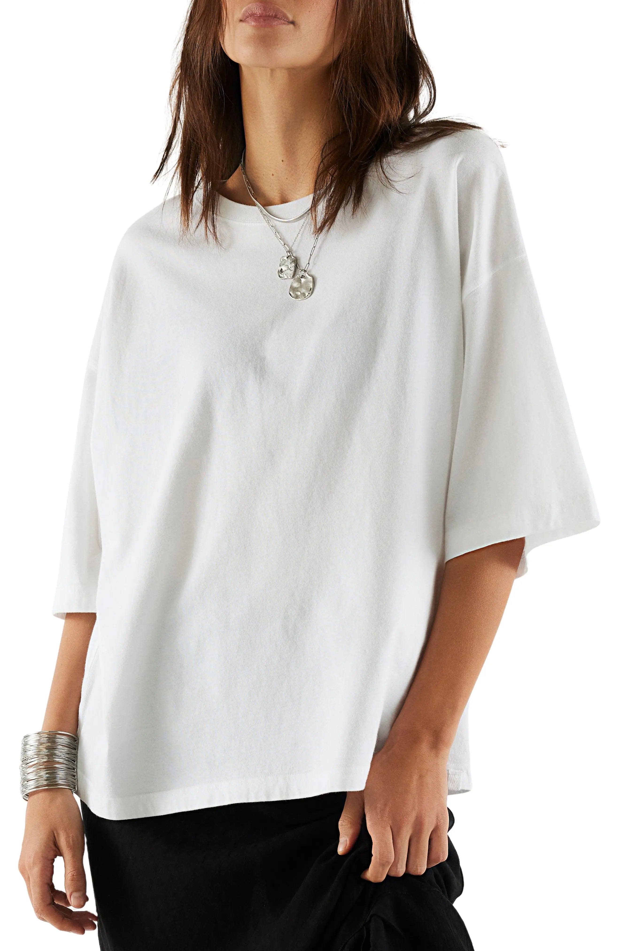 Free People, Wtf Perfect Oversize Cotton T-Shirt