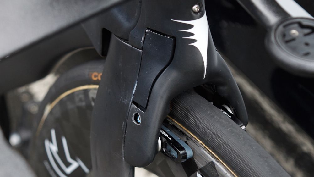 Some alterations have had to be made to gain access to the brakes