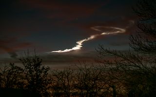 Laura Lea Evans snapped this shot of the meteor from Reno, Nevada, on the western slopes of the Sierra Nevada mountains.