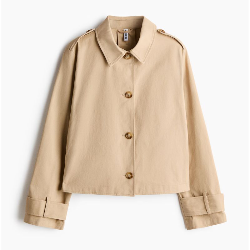 H&amp;amp;M, Trench-Look Cotton Jacket