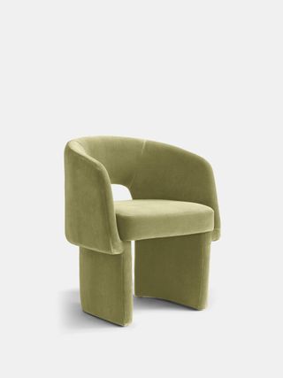 Morrell Dining Chair, Velvet, Lichen