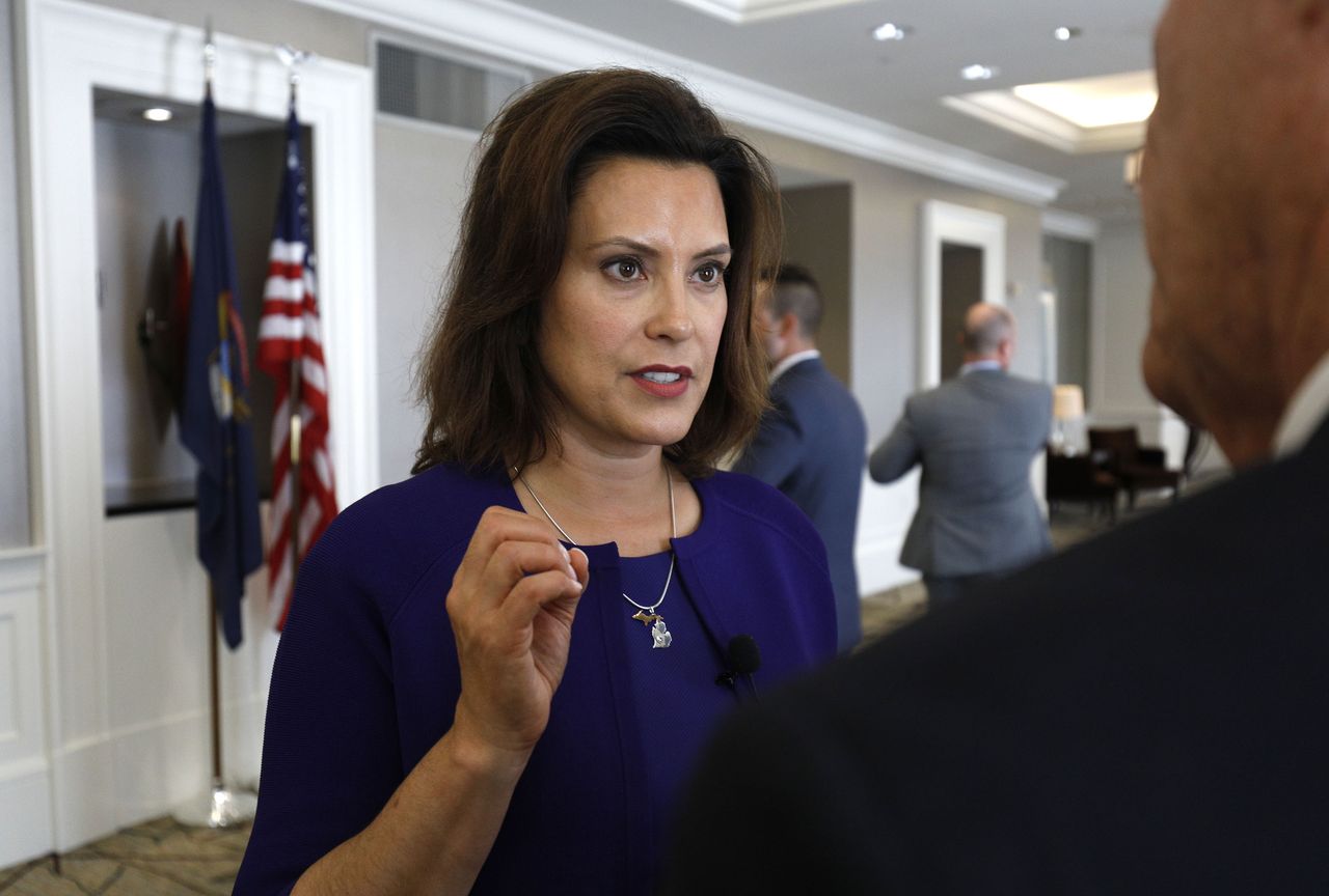 Gretchen Whitmer in Detroit