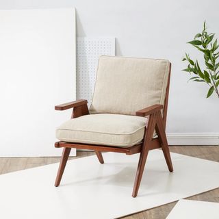A minimalist accent chair