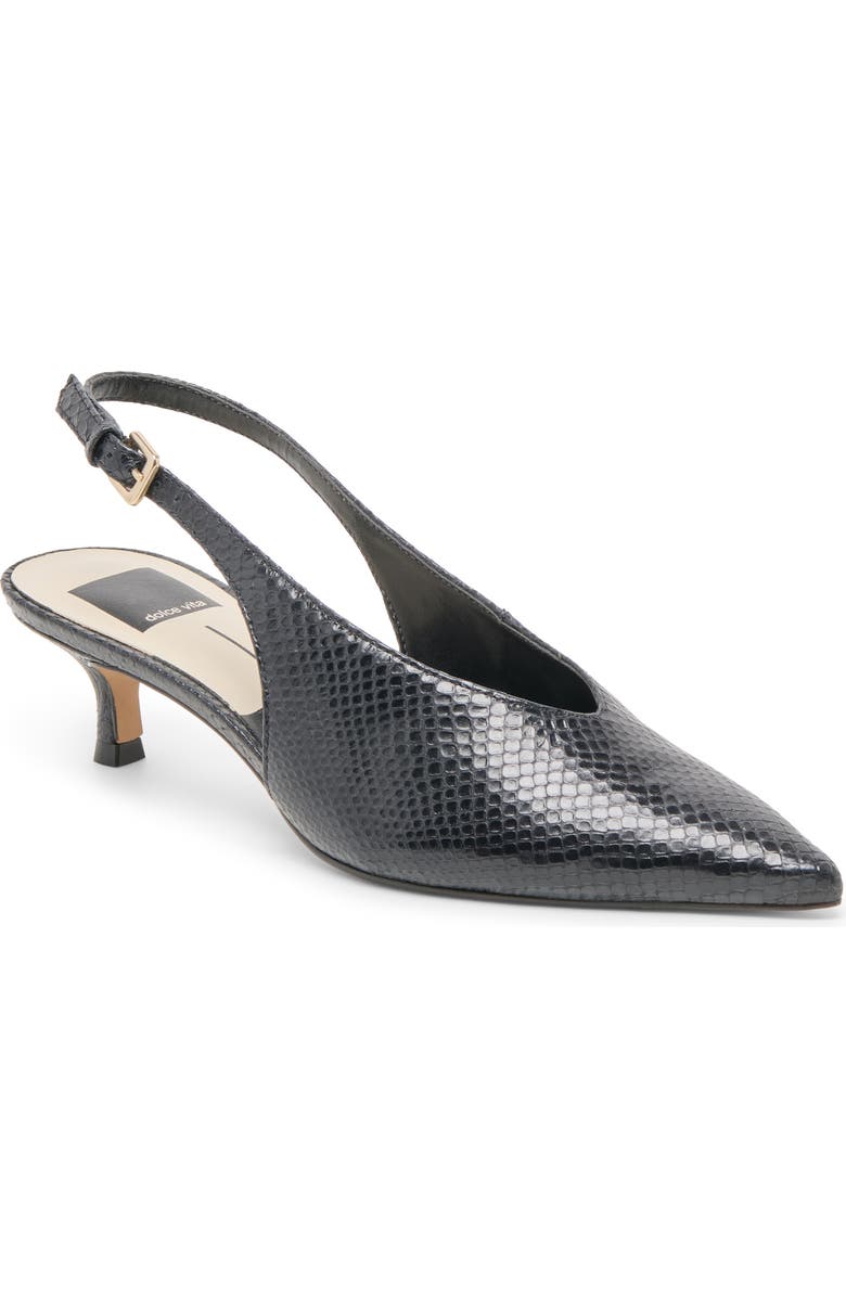 Alenna Slingback Pointed Toe Kitten Heel Pump