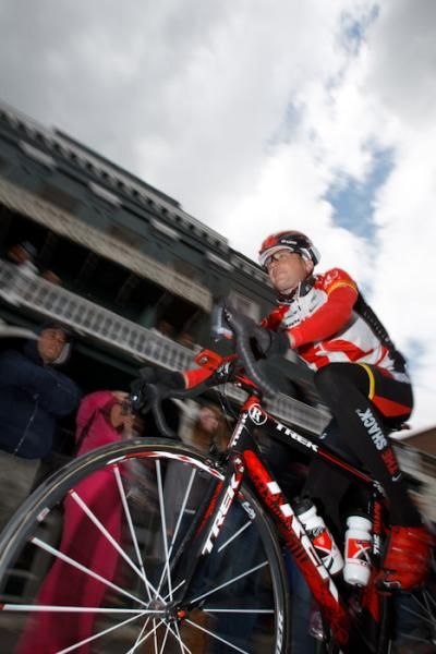 Californian Chris Horner drew the biggest cheers in Nevada City.