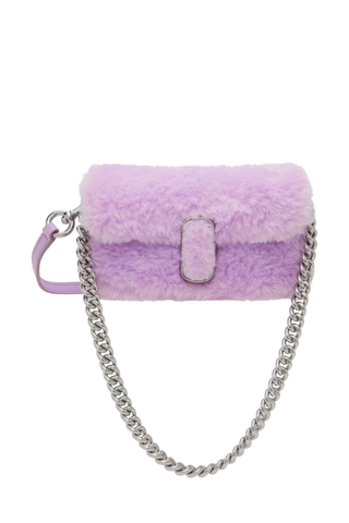 Marc Jacobs Purple 'The Mini Faux-Fur' Bag