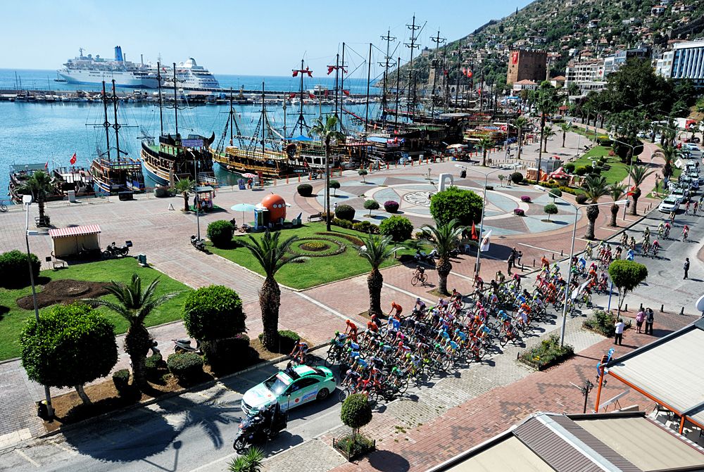 On the coastline at Tour of Turkey