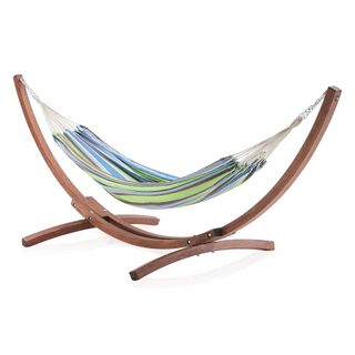 A hammock with stand