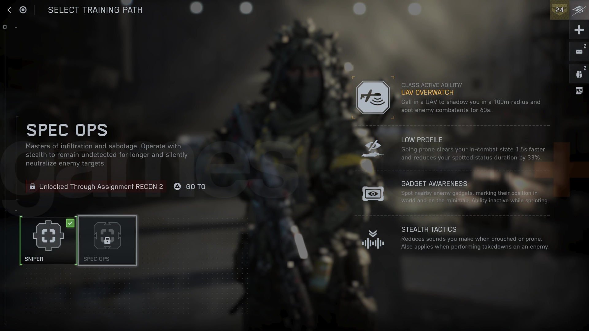 The Spec Ops Training Path in Battlefield 6