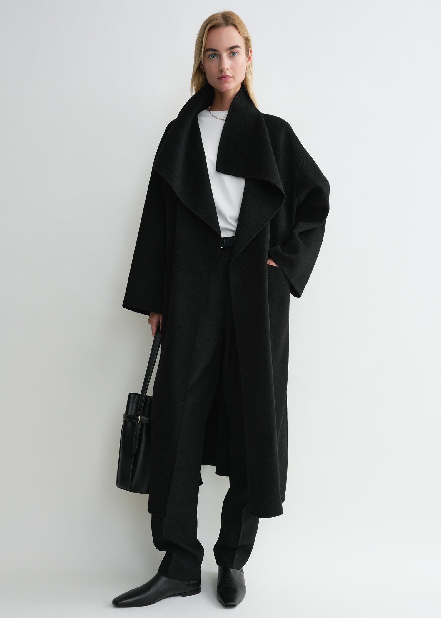 Signature Doubl&eacute; Coat Black - Xxs