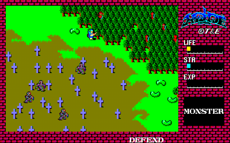 Hydlide, a classic PC JRPG