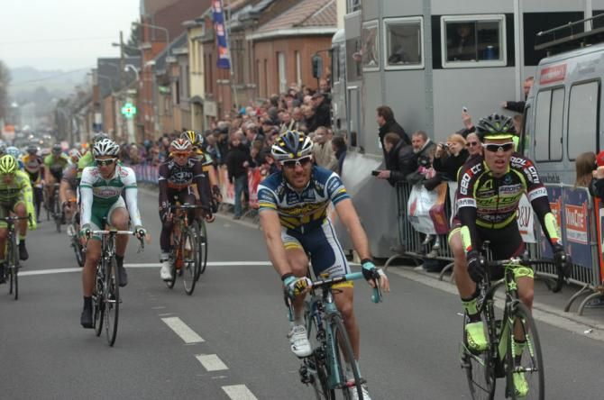 Romain Feillu (Vacansoleil-DCM) and Andris Smirnovs (Doltcini-Flanders) finished second and third respectively